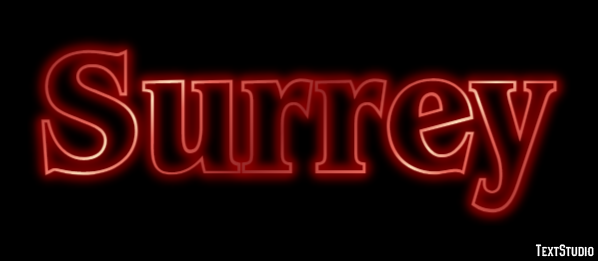 Surrey Effetto testo