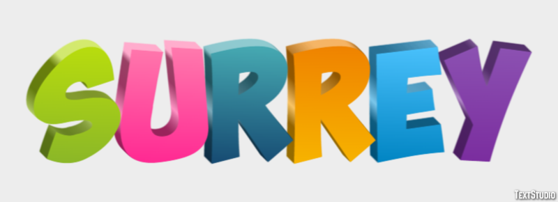 Surrey Effetto testo