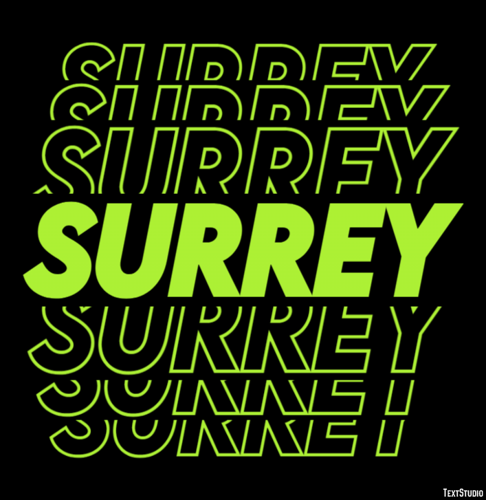 Surrey Effetto testo