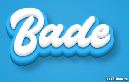 Bade Текстовый эффект