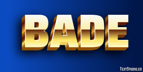 Bade Текстовый эффект
