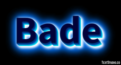 Bade Текстовый эффект