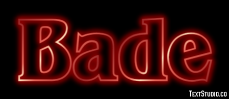 Bade Текстовый эффект