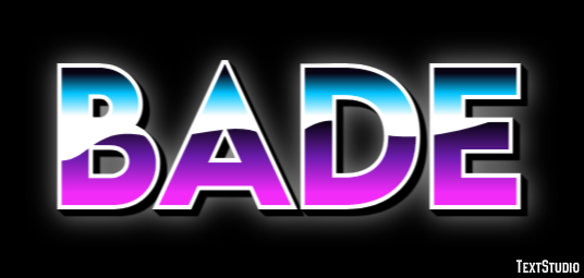 Bade Текстовый эффект