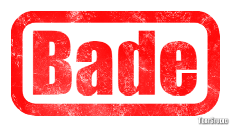 Bade Текстовый эффект
