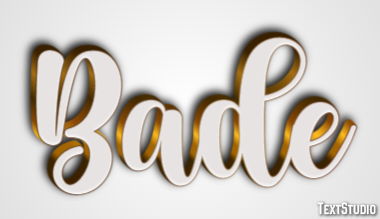 Bade Текстовый эффект