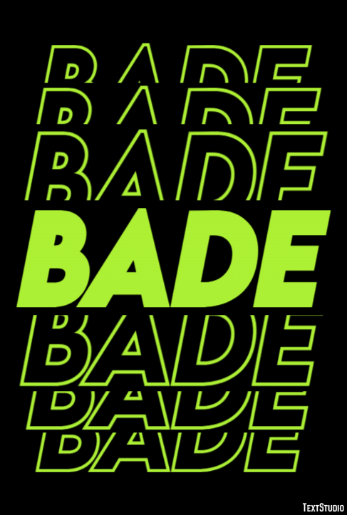 Bade Text Effect