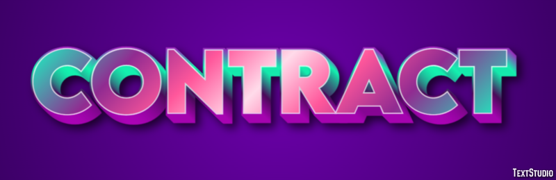Contract Text Effect