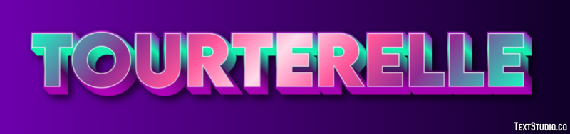 Tourterelle Effet de texte
