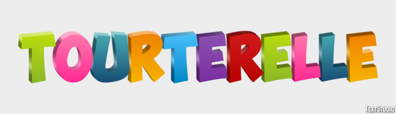 Tourterelle Effet de texte