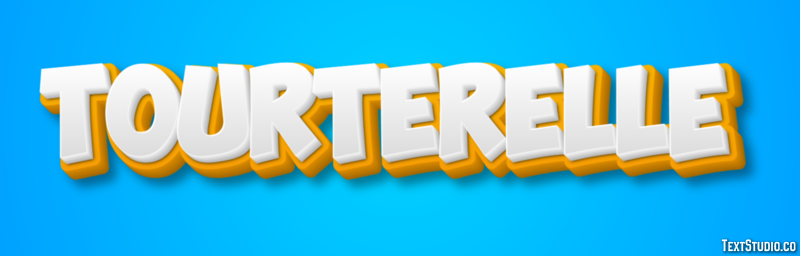 Tourterelle Efecto de Texto