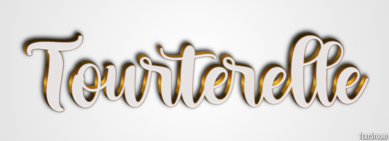 Tourterelle Efecto de Texto