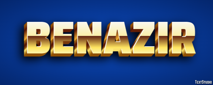 Benazir Text Effect