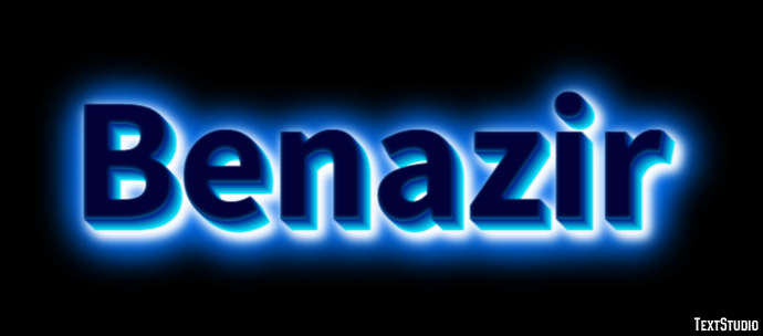 Benazir Text Effect