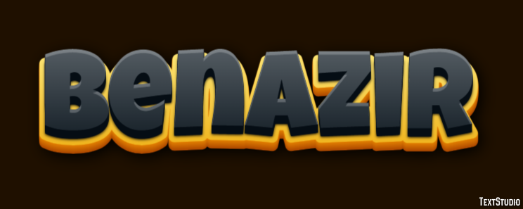 Benazir Text Effect