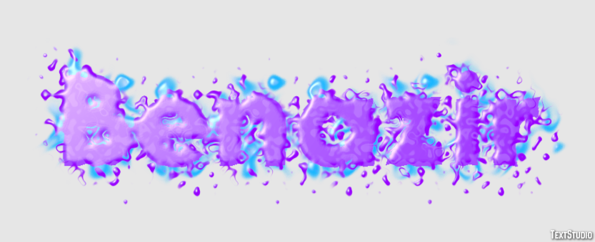 Benazir Text effect