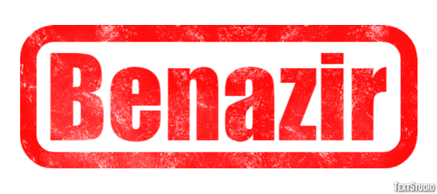 Benazir Text Effect