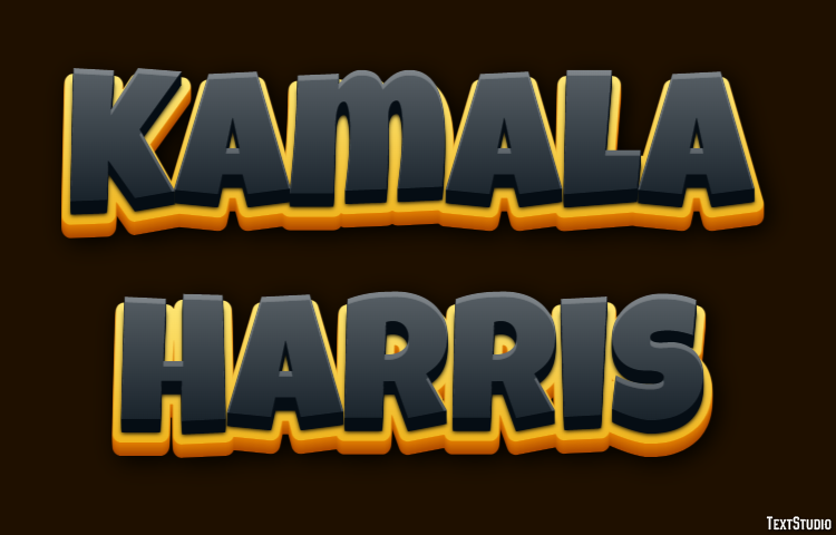 Kamala Harris Texteffekt