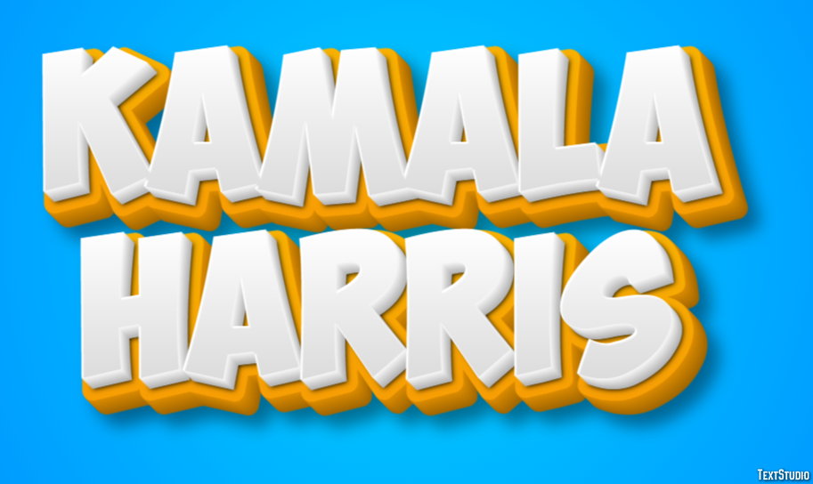 Kamala Harris Texteffekt