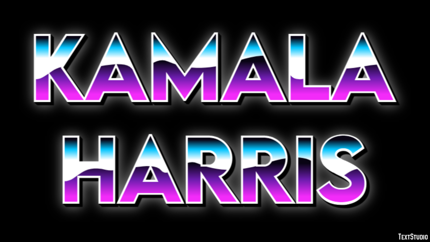 Kamala Harris Efeito de texto