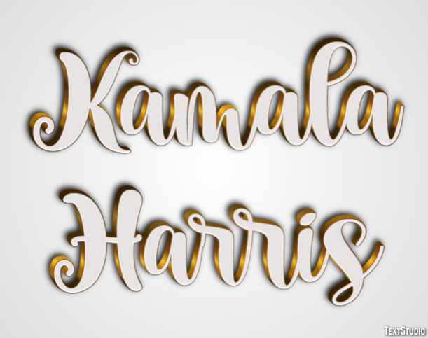 Kamala Harris Texteffekt