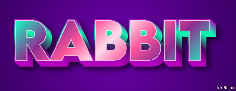 Rabbit Text effect