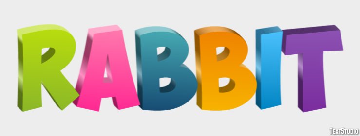 Rabbit Text effect