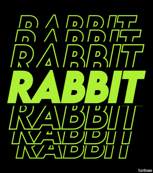Rabbit Effet de Texte