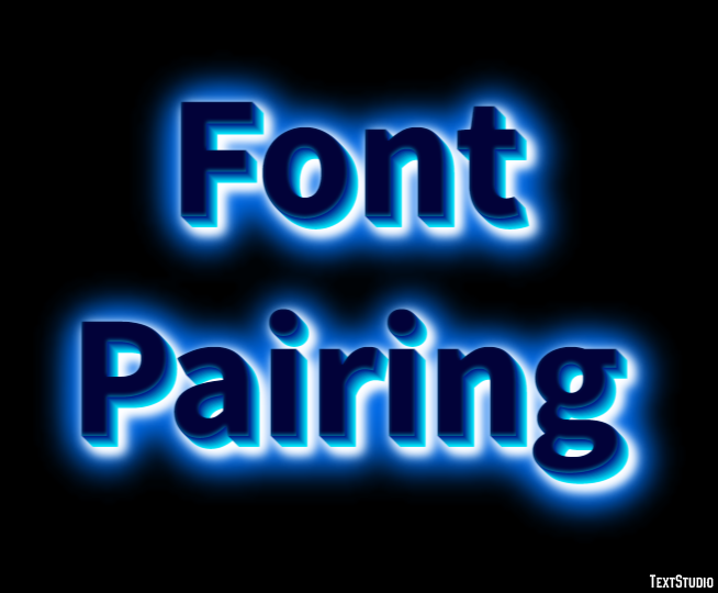 Font Pairing Text Effect