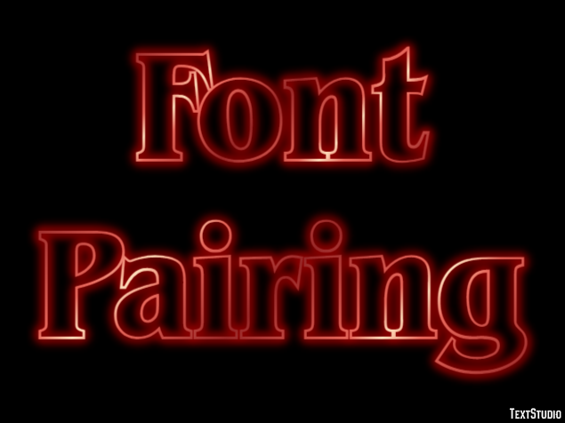 Font Pairing Text Effect