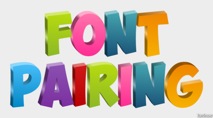 Font Pairing Text Effect