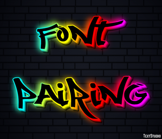 Font Pairing Text Effect