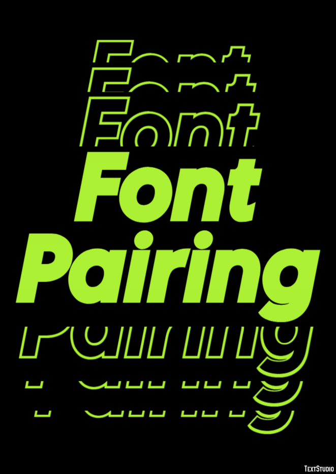 Font Pairing Text Effect
