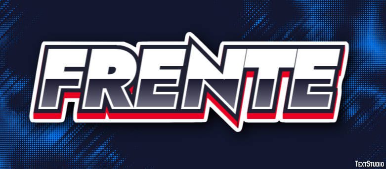Frente Efeito de texto