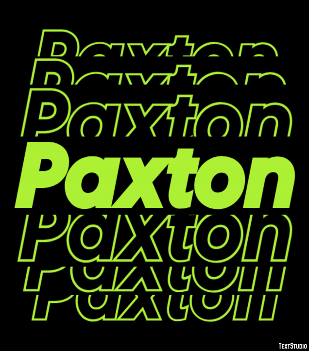 Paxton Effetto testo