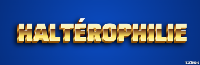Haltérophilie Texteffekt