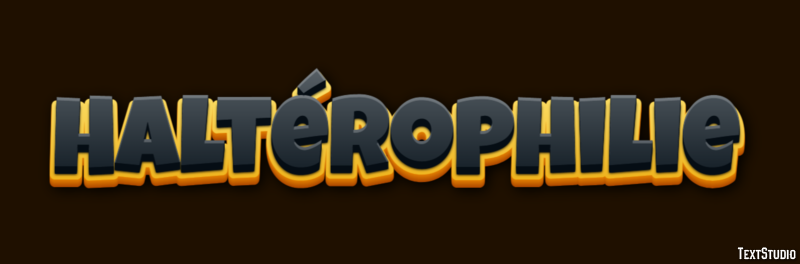 Haltérophilie Texteffekt