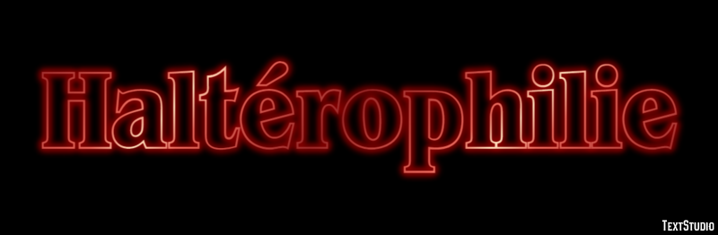 Haltérophilie Texteffekt