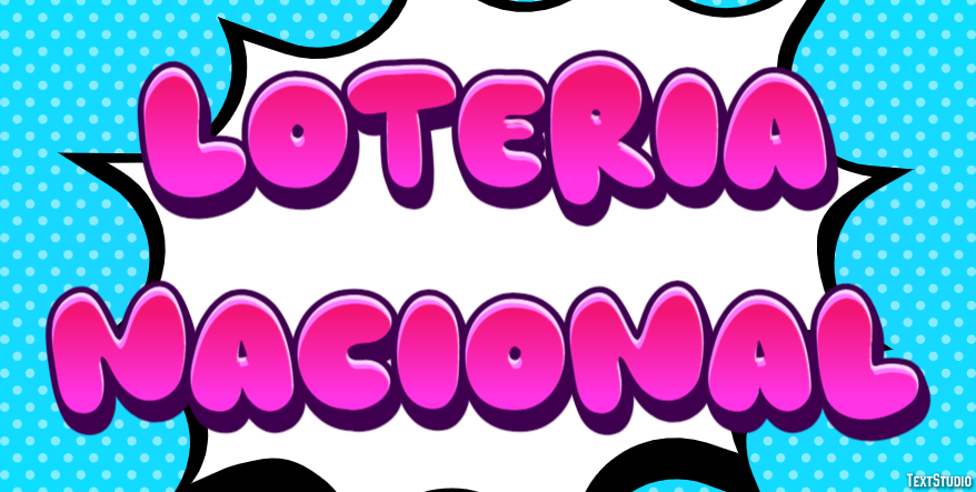 Lotería Nacional Efeito de texto