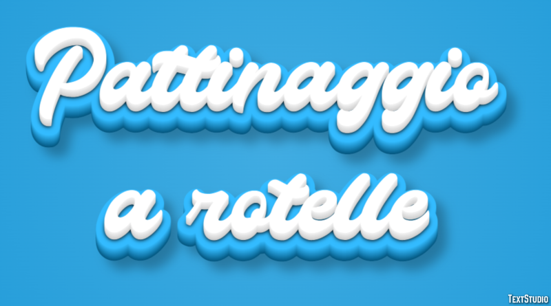 Pattinaggio a rotelle Effetto testo