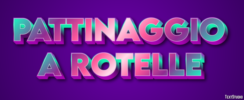 Pattinaggio a rotelle Effetto testo