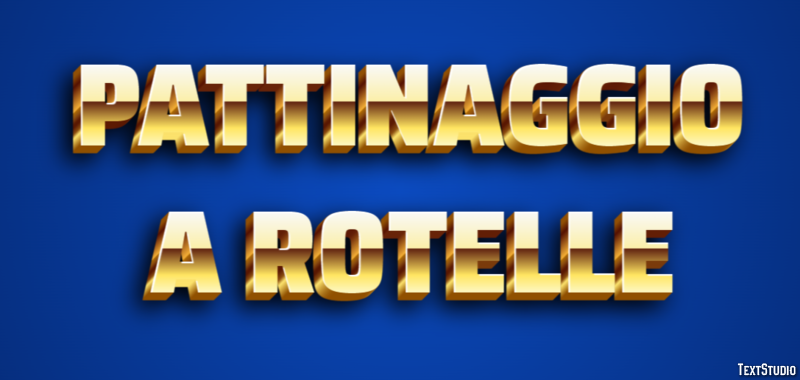 Pattinaggio a rotelle Effetto testo