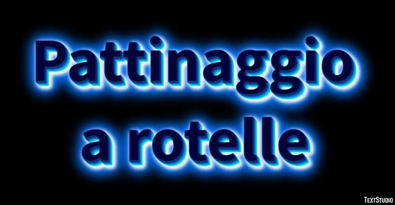 Pattinaggio a rotelle Effetto testo