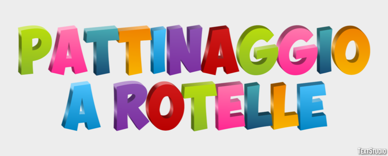 Pattinaggio a rotelle Effetto testo