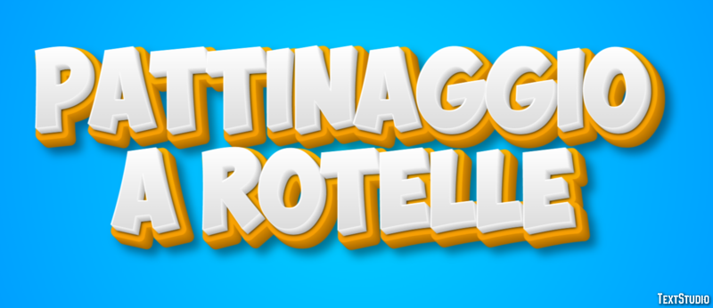 Pattinaggio a rotelle Effetto testo