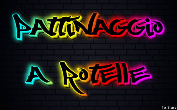 Pattinaggio a rotelle Effetto testo