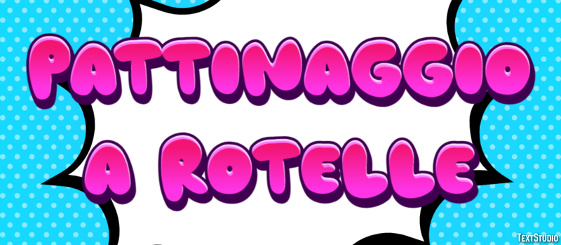 Pattinaggio a rotelle Effetto testo