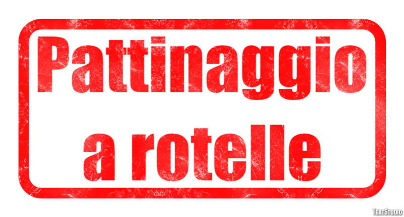 Pattinaggio a rotelle Effetto testo