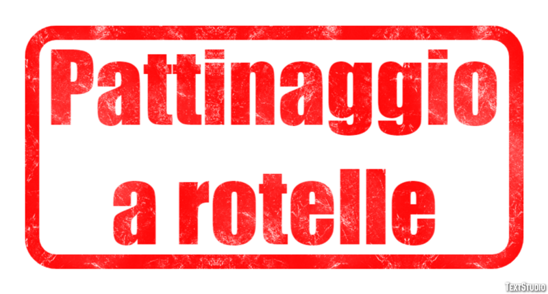Pattinaggio a rotelle Effetto testo