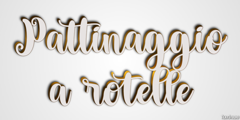 Pattinaggio a rotelle Effetto testo
